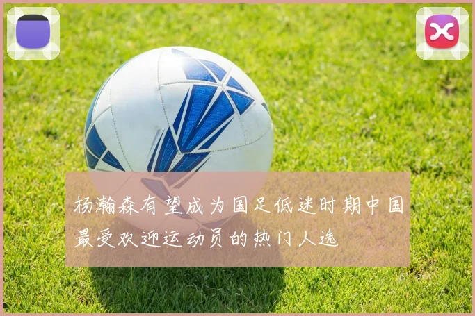 杨瀚森有望成为国足低迷时期中国最受欢迎运动员的热门人选